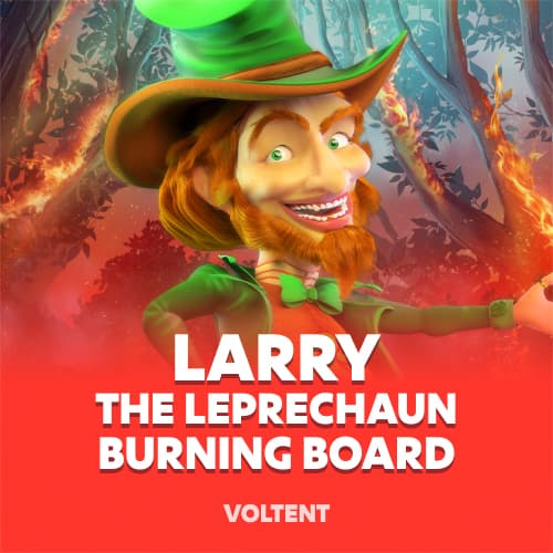Larry the Leprechaun Burning Board